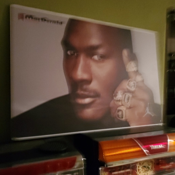Iconic Athlete Poster with Rings